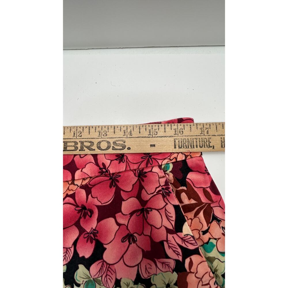 Larry Levine Floral High Rise Bermuda 12" Short Multicolored Women 10 - Picture 5 of 9